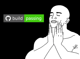 A green GitHub 'build passing' badge.